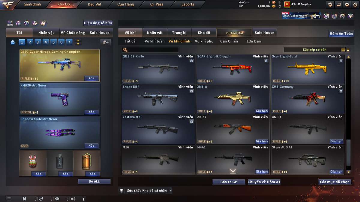 shop acc cf uy tin gia re